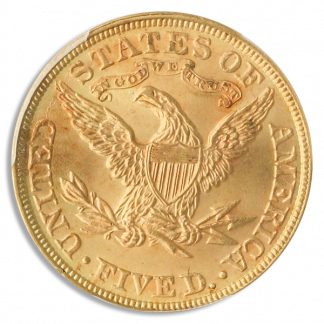1895 $5 Liberty PCGS MS65 CAC