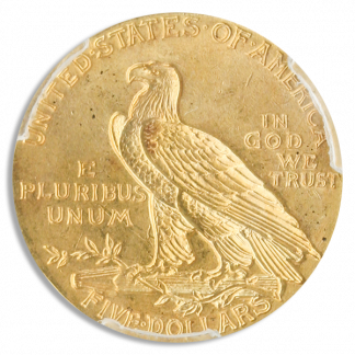 1908 $5 Indian PCGS MS65 CAC 1908 $5 Indian PCGS MS65 CAC