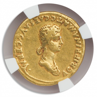 Roman Empire Caligula Aureus NGC VF Str:5 Srf:3 7.71g