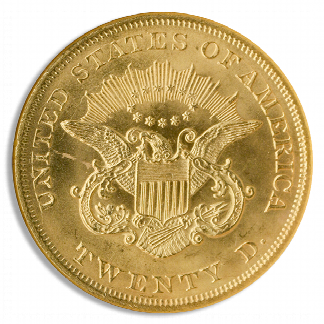 1865 $20 Liberty S.S. Republic NGC MS62