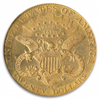 1883-CC $20 Liberty NGC AU55 CAC 1883-CC $20 Liberty NGC AU55 CAC