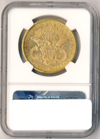 1883-CC $20 Liberty NGC AU55 CAC 1883-CC $20 Liberty NGC AU55 CAC