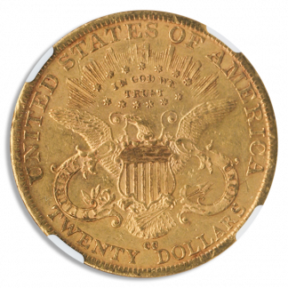 1889-CC $20 Liberty NGC AU53 CAC
