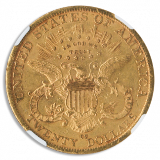 1889-CC $20 Liberty NGC AU53 CAC 1889-CC $20 Liberty NGC AU53 CAC