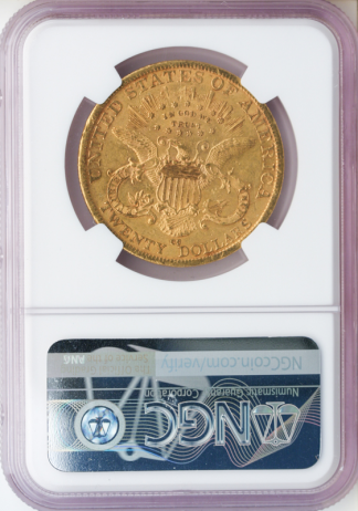 1889-CC $20 Liberty NGC AU53 CAC