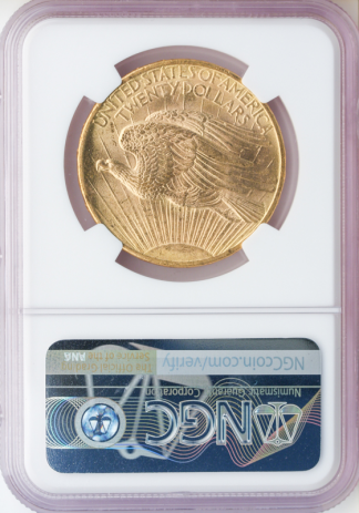 1908-D $20 Saint Gaudens No Motto NGC MS63 CAC 1908-D $20 Saint Gaudens No Motto NGC MS63 CAC