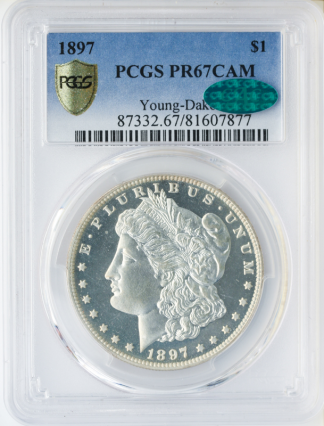 1897 Morgan $1 PCGS PR67 CAC