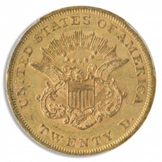 1861 $20 Liberty PCGS AU58 CAC 1861 $20 Liberty PCGS AU58 CAC
