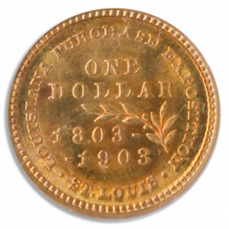 1903 Louisiana Purchase Jefferson $1 PCGS MS65 CAC 1903 Louisiana Purchase Jefferson $1 PCGS MS65 CAC