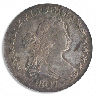 1807 Draped Bust Half Dollar PCGS AU58 1807 Draped Bust Half Dollar PCGS AU58