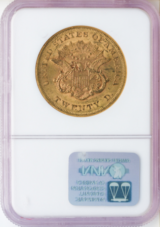 1861 $20 Liberty NGC AU58 CAC 1861 $20 Liberty NGC AU58 CAC