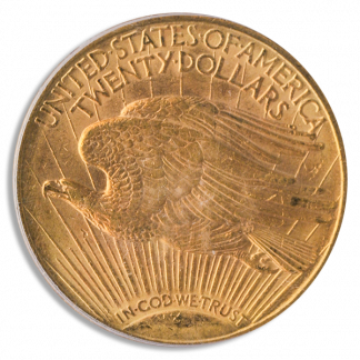 1909/8 $20 Gold St Gaudens PCGS MS61 CAC 1909/8 $20 Gold St Gaudens PCGS MS61 CAC