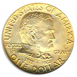 1922 Grant $1 Gold Commemorative With Star NGC MS67 CAC 1922 Grant $1 Gold Commemorative With Star NGC MS67 CAC