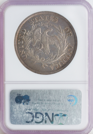 1797 Draped Bust $1 9X7 Large Letters NGC XF45 CAC