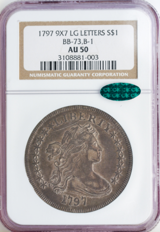 1797 Draped Bust $1 NGC AU50 CAC