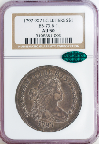 1797 Draped Bust $1 NGC AU50 CAC 1797 Draped Bust $1 NGC AU50 CAC