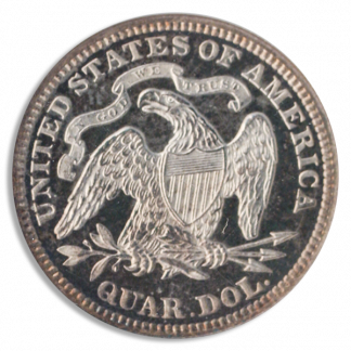 1877 Std Liberty Quarter NGC PR64 CAC 1877 Std Liberty Quarter NGC PR64 CAC