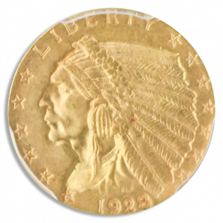 $2 1/2 Indian Certified MS65 (Dates/Types Vary)