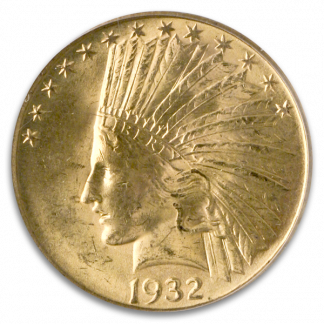 $10 Indian Certified MS64 CAC (Dates/Types Vary)