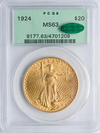$20 Saint Gaudens MS63 CAC (Dates/Types Vary) $20 Saint Gaudens MS63 CAC (Dates/Types Vary)