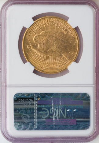 1910-D $20 Saint Gaudens NGC MS65