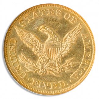 1856 $5 Liberty NGC MS61