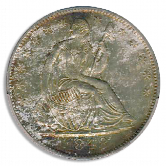 1848-O Seated Liberty Half Dollar PCGS MS65 CAC 1848-O Seated Liberty Half Dollar PCGS MS65 CAC