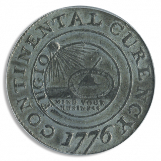 1776 Continental $1 CURENCY PCGS AU58 CAC 1776 Continental $1 CURENCY PCGS AU58 CAC