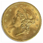 1857-S $20 Liberty SSCA PCGS MS66 CAC +