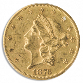 1876-CC $20 Liberty PCGS AU58 CAC 1876-CC $20 Liberty PCGS AU58 CAC
