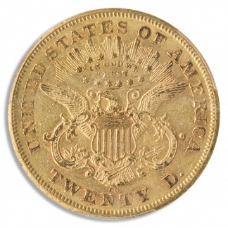 1876-CC $20 Liberty PCGS AU58 CAC 1876-CC $20 Liberty PCGS AU58 CAC