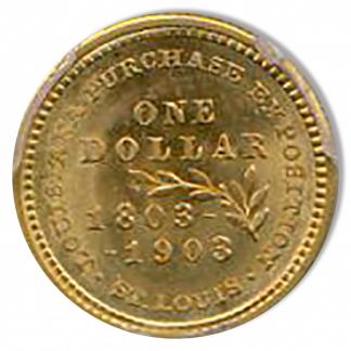 1903 Louisiana Purchase McKinley Gold $1 Commemerative PCGS MS66 CAC 1903 Louisiana Purchase McKinley Gold $1 Commemerative PCGS MS66 CAC