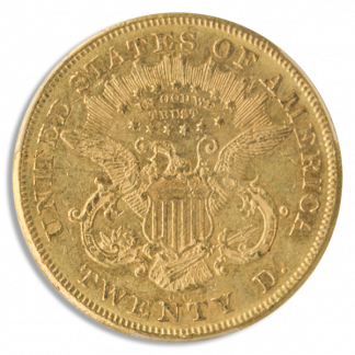1876-CC $20 Liberty PCGS AU55 CAC