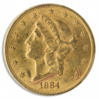 1884-CC $20 Liberty PCGS MS61 CAC 1884-CC $20 Liberty PCGS MS61 CAC