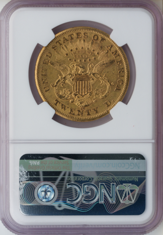 1876-CC $20 Liberty Gold Coin NGC About Uncirculated 55(AU55)