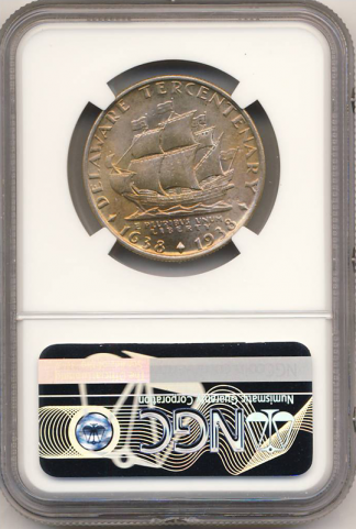 1936 Delaware Half Dollar Silver Commemorative NGC MS67 CAC