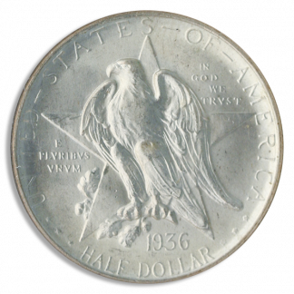 1936-D Texas Silver Half Commemorative NGC MS66