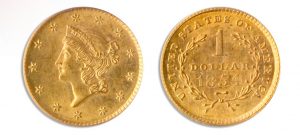 1854 Type 1 Gold Dollar Obverse Reverse