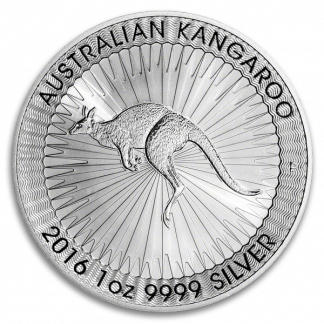 Any Date 1 oz Australian Silver Kangaroo Coin (BU, Dates Vary)