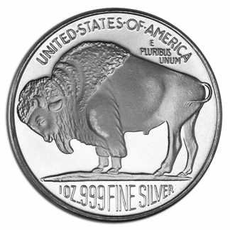 1 oz American Buffalo Silver Round Coin (BU, Types Vary)