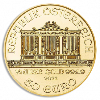 2022 1/2 oz. Austrian Gold Philharmonic (BU)