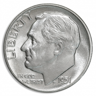 90% Silver Roosevelt Dimes - $1.00 Face Value