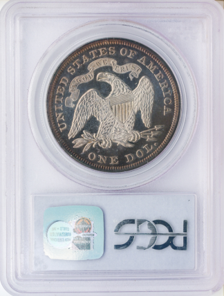 1869 Seated Liberty $1 PCGS PR63 CAC 1869 Seated Liberty $1 PCGS PR63 CAC