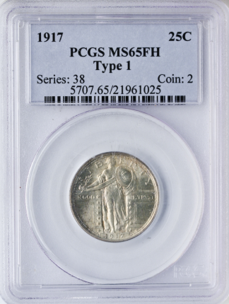 1917 Standing Liberty Quarter Type 1 Full Head PCGS MS65 1917 Standing Liberty Quarter Type 1 Full Head PCGS MS65