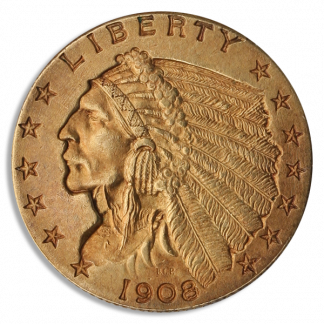 $2 1/2 Indian XF (Dates/Types Vary)