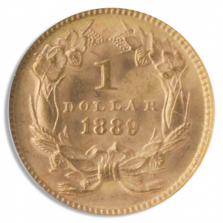 1889 $1 Gold NGC MS67 1889 $1 Gold NGC MS67