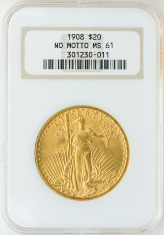 $20 Saint Gaudens Certified MS61 $20 Saint Gaudens Certified MS61