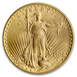 $20 St. Gaudens N/M Certified MS62 (Dates/Types Vary)