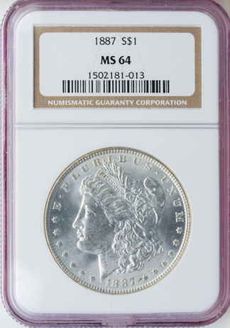$1 Morgan MS64 Certified (Dates/Types Vary) $1 Morgan MS64 Certified (Dates/Types Vary)