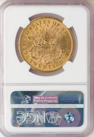 1876-S $20 Liberty NGC MS62 CAC 1876-S $20 Liberty NGC MS62 CAC
